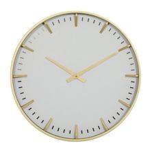 CosmoLiving by Cosmopolitan Настенные часы с отделкой золотом CosmoLiving