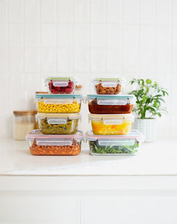 Sedona 16-Piece Glass Food Storage Container Set Sedona Kitchen