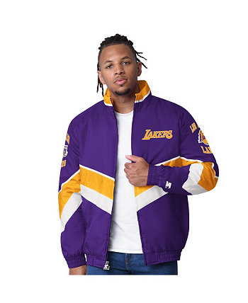 Men's Purple Los Angeles Lakers Captain Oxford Full-Zip Jacket Starter