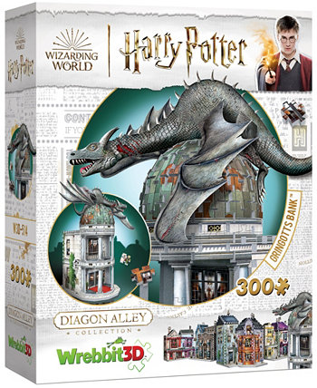 Wrebbit Harry Potter Diagon Alley Collection 3D-пазл банка Гринготтс, 300 деталей University Games