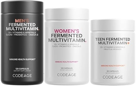 Codeage Family Multivitamin Bundle – Multivitamins for Teens, Women & Men – Essential Vitamins & Minerals Pack Codeage