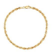Мужской браслет-цепочка Everlasting Gold из 14-каратного золота с веревкой Everlasting Gold