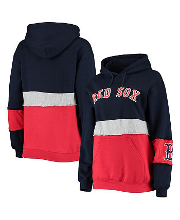 Женский пуловер с капюшоном Boston Red Sox темно-синего цвета Refried Apparel