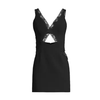 Мини-платье Marzanna с кружевной отделкой и вырезом Bardot