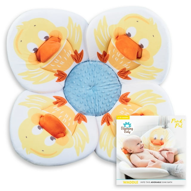 Blooming Bath Pond Pal Baby Bath Seat - Sink Baby Bath Insert, Duck Blooming Bath