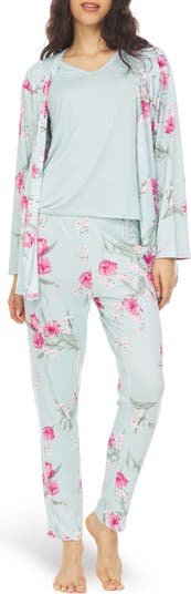 Gilda Цветочная дорожная пижама, комплект из 3 предметов Flora by Flora Nikrooz