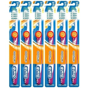 Oral-B Complete Deep Clean Toothbrush, 35 Soft (Colors Vary) - Pack of 6 Visit the Oral-B Store