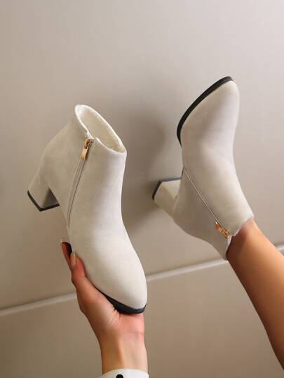 shein cream boots