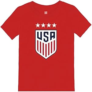 Icon Sports Officially Licensed U.S. Soccer USWNT Toddler Youth Kids Logo Cotton T-Shirt Icon Sports