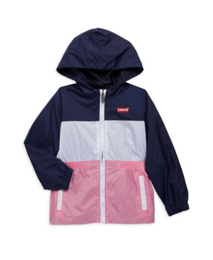 Куртка-ветровка с цветными блоками для маленьких девочек Levi's®
