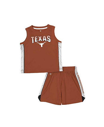 Комплект из майки и шорт Texas Longhorns Vecna для мальчиков и девочек Texas Orange Texas Longhorns Colosseum
