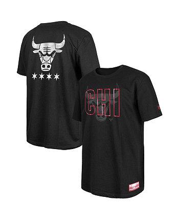 Мужская черная футболка Chicago Bulls 2023/24 City Edition Elite Pack New Era