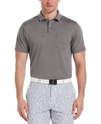 Мужская рубашка-поло тонкой вязки с короткими рукавами и карманами PGA TOUR