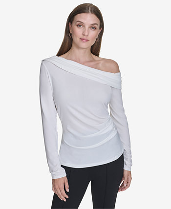 Women's Ruched Off-The-Shoulder Top Halston