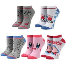 Набор из 5 женских носков до щиколотки Kirby Licensed Character