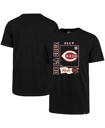 Мужская черная футболка с рисунком Elly De La Cruz Cincinnati Reds '47 Brand