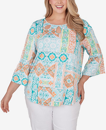 Plus Size Breezy Eclectic Knit Top Ruby Rd.