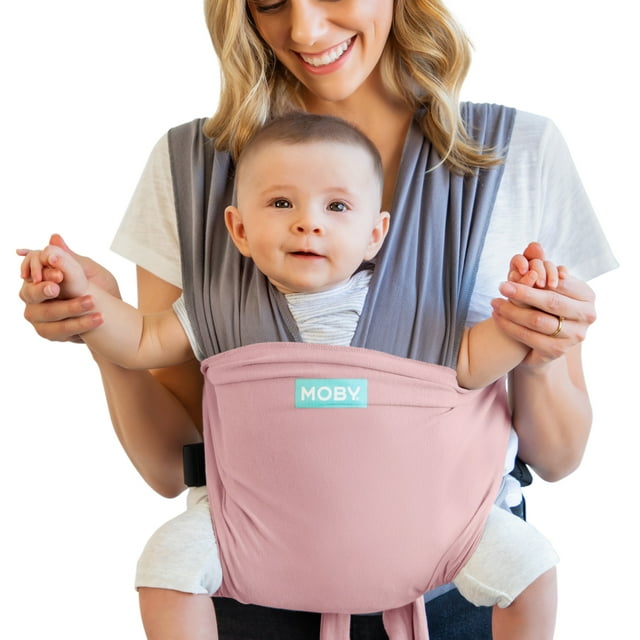 MOBY Wrap Easy-Wrap Baby Carrier in Dusty Rose Moby Wrap