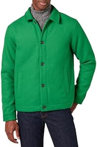 Amazon Essentials Men's Wool Short Jacket (Available in Big & Tall) Amazon Essentials