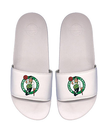 Men's White Boston Celtics Primary Motto Slide Sandals ISlide