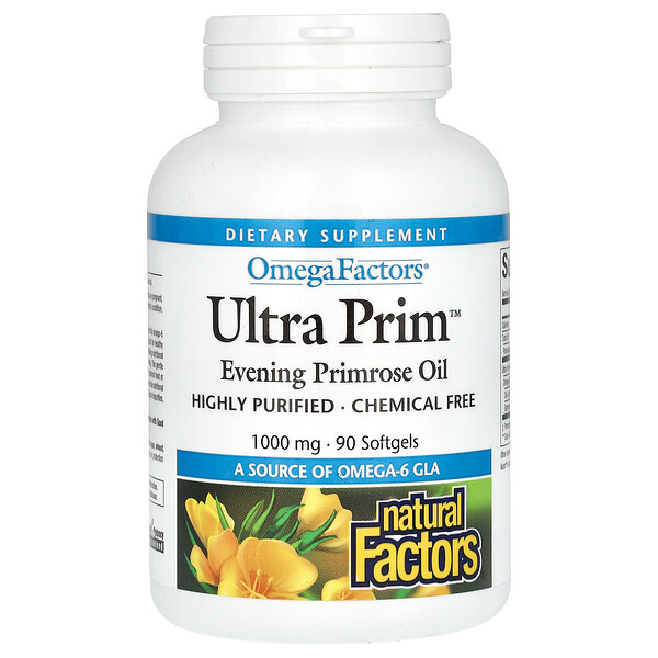 Ultra Prim, 1000 мг, 90 мягких капсул - Natural Factors Natural Factors