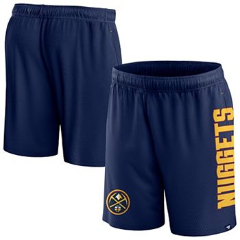 Men's Fanatics Branded Navy Denver Nuggets Post Up Mesh Shorts Fanatics