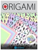 Origami Patterned Paper Double-Sided 24/Pkg-Watercolor Leaves -Y4533 Yasutomo