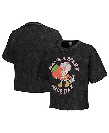 Men's and Women's Black Strawberry Shortcake Have A Berry Nice Day T-shirt Mad Engine