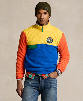 Men's Colorblocked Fleece Pullover Sweatshirt Polo Ralph Lauren