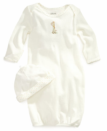 Комплект для малышек - платье с жирафом и шапочка для маленьких мальчиков и девочек Little Me