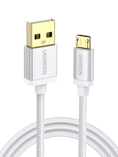 UGREEN 2m Кабель совместимый с передачи данных микро USB плетеный быстрой зарядки совместимый с Samsung UGREEN