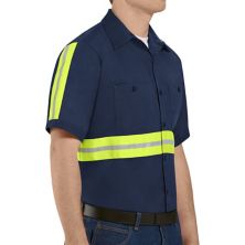 Мужская рабочая рубашка из хлопка повышенной видимости Red Kap Red Kap