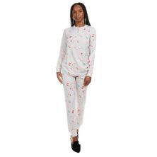 2 Piece Women's Holiday Getaway Cotton Blend Pajama Set MEMOI