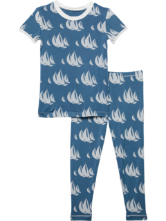 Пижамный комплект с короткими рукавами (для малышей / маленьких детей) KicKee Pants