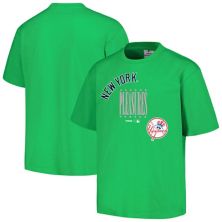 Men's PLEASURES  Green New York Yankees Repurpose T-Shirt PLEASURES