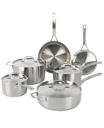 Pine and Pike 10-piece Stainless Steel Cookware Set Sur La Table