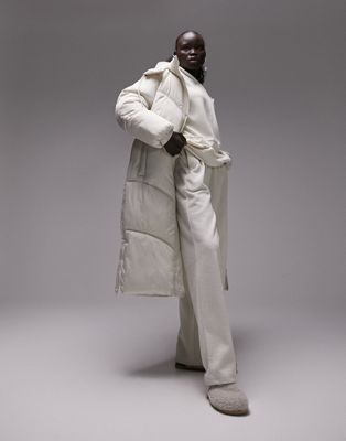 Белая удлиненная куртка-пуховик Topshop Petitie Topshop Petite