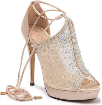 Украшенные сетчатые туфли-лодочки с ремешком на щиколотке Lady Couture