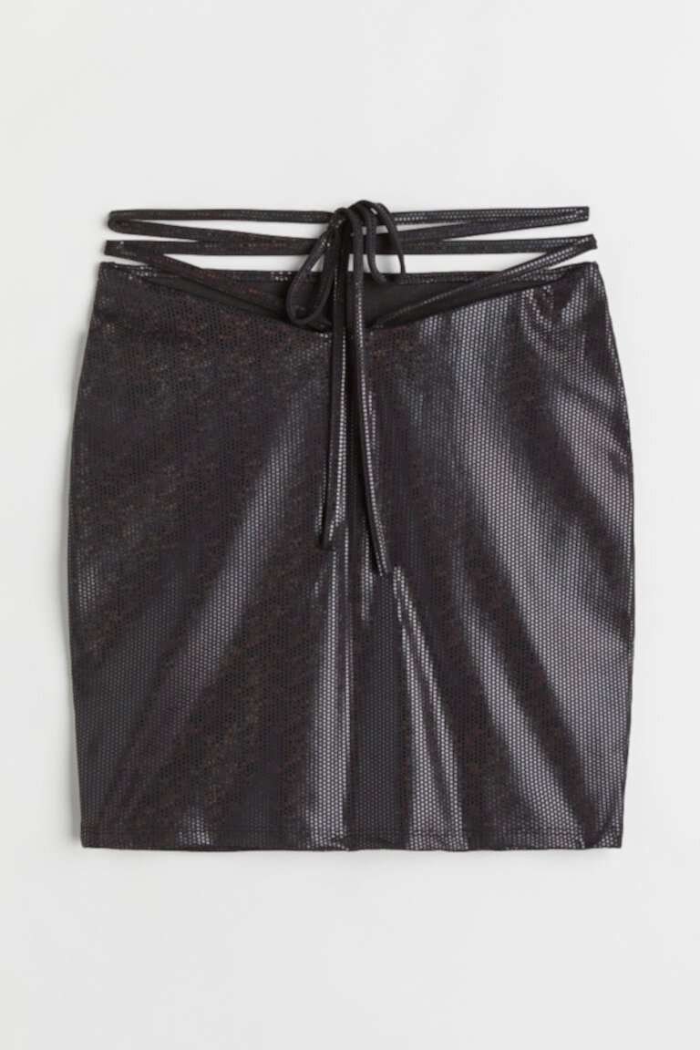 Сетчатая юбка с завязками H&M