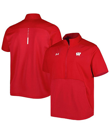 Красная мужская куртка Wisconsin Badgers Motivate 2.0 Half-Zip Under Armour