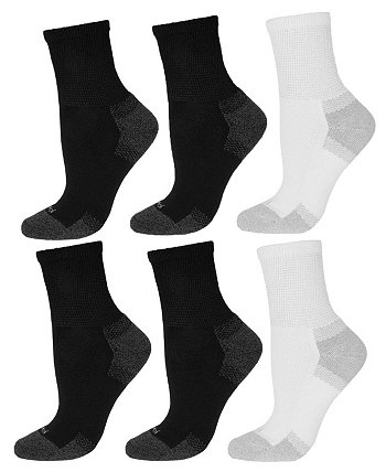 Мужские носки для диабетиков с полуподушками четверть четверти, 6 пар в упаковке MEMOI