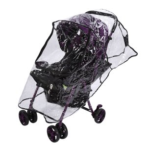 Universal Waterproof Baby Stroller Rain Cover, PVC Dust Wind Shield Pram Accessory, 1PC Stroller Cover for Rainy Days, Breathable and Durable Protection for Outdoor Use Jinkang