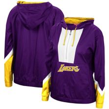 Женская толстовка с капюшоном Mitchell & Ness Purple Los Angeles Lakers Windbreaker 2.0 с половинной молнией Unbranded