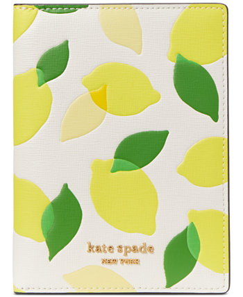 Обложка для паспорта Morgan Lemon Toss из сафьяновой кожи Kate Spade New York