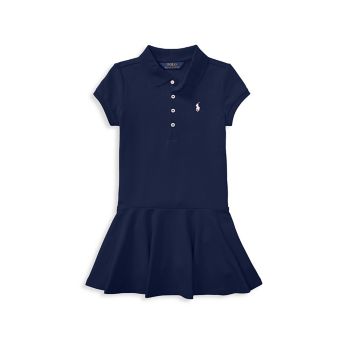 Маленькая девочка & amp; Платье-поло для девочек Polo Ralph Lauren