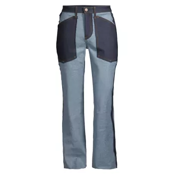 Двухцветные джинсы Monfrere X MVLA MONFRERE
