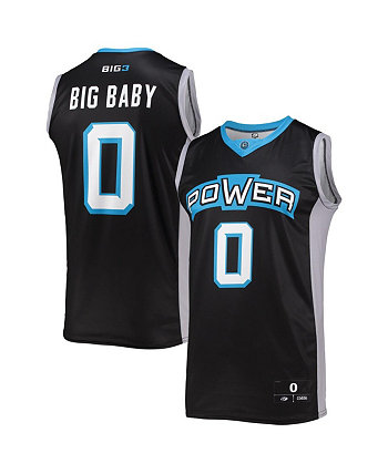 Men's Big Baby Power Black Replica Jersey OT Sports