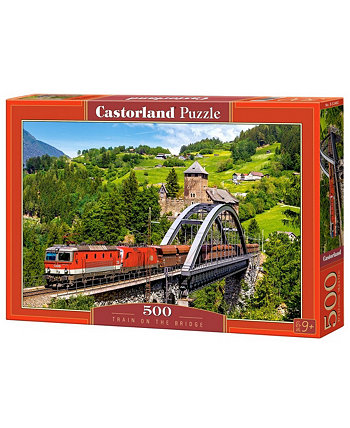 Пазл «Поезд на мосту», 500 деталей Castorland