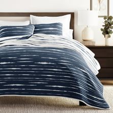 Home Collection All Season Horizon Lines Reversible Quilt Set with Shams Home Collection