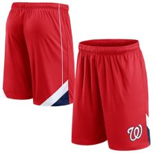 Men's Fanatics Branded Red Washington Nationals Slice Shorts Fanatics